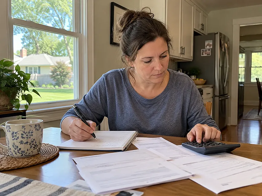 Kansas City homeowner reviewing home equity while considering a sale during bankruptcy